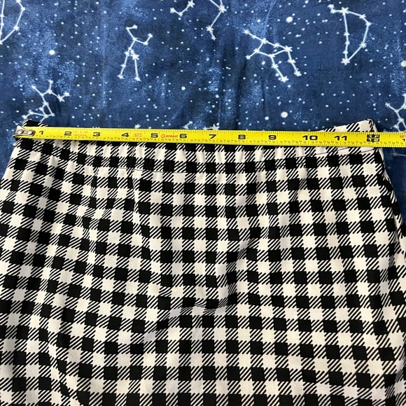 NWOT Shein Black & White Checker Print Mini Skirt - Picture 5 of 5